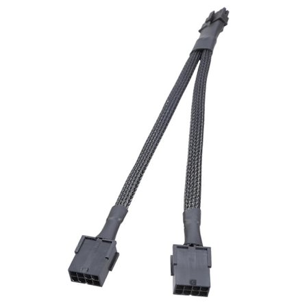 Dobbel 8Pin til 12+4Pin Adapterkabel 8Pin Hovedkortplugger for 12VHPWR RTX4070/4080 Forbedrer Stabiliteten