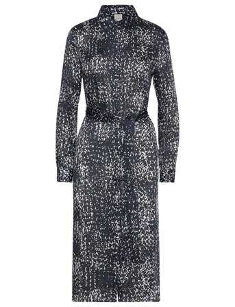 Calvin Klein | Printed Textured Satin Ls Shirtd | S