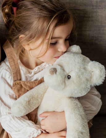 Teddykompaniet Sven, Cream, Large - Cream - H:45CM