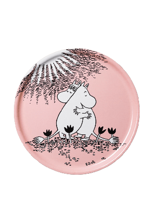 Arabia Mumin bricka 35cm Kärlek Serveringstillbehör Rosa 35 cm