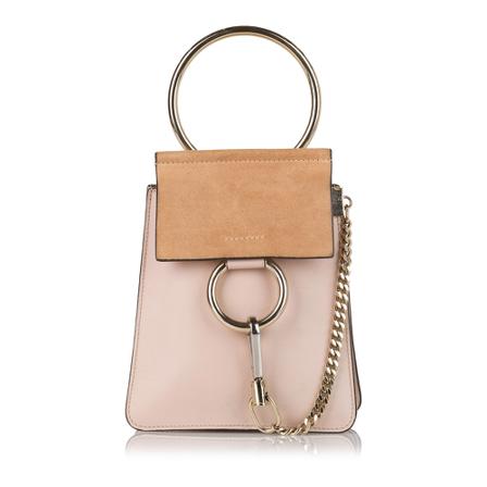 Chloé Pre-owned, Pre -owned Faye Bracelet Leather Crossbody Bag Roze, Dames, Maat:ONE Size