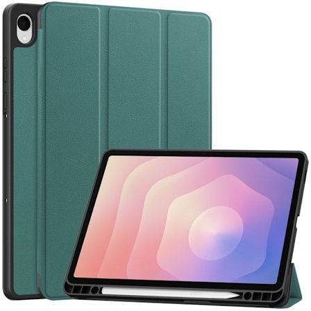 Samsung Galaxy Tab S11 cover with stand and pen slot – Green