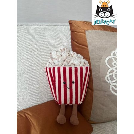 Bedårande 19CM JELLYCAT Amuseable Popcorn Plyschleksak - Perfekt för barn och samlare, mjuk