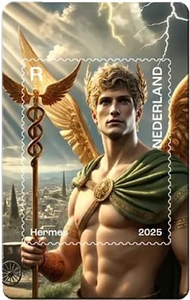Holland - Helte fra mytologien: Hermes - Kryptofrimærke