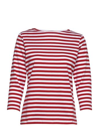 Ilma Shirt Designers T-shirts & Tops Long-sleeved Red Marimekko