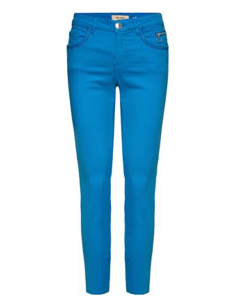 Mmsumner Power Pant Slimfit Bukser Stoffbukser Blå MOS MOSH*Betinget Tilbud