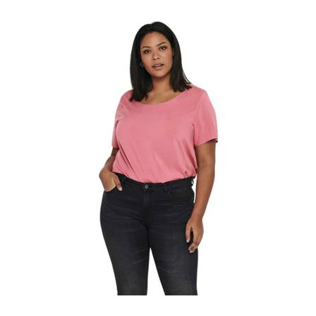 Only Carmakoma T-shirt rosa, Dam, Dam, Storlek: 2XL