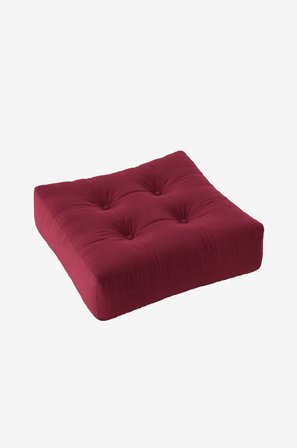 Karup Design - Puf More, bomuld - Rød - Fodskamler & puffer - Fra Homeroom
