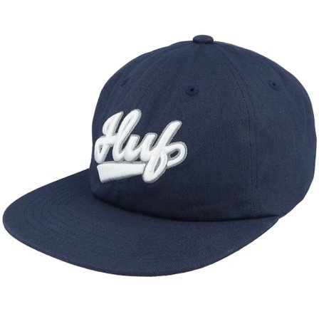 HUF - Bleu snapback Casquette - Pop Fly 6 Panel Hat Navy Strapback @ Hatstore