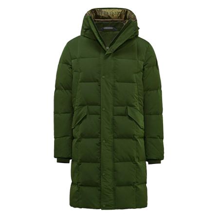 BomBoogie Long Down Jakke in Cotton Blend Nylon Grøn, Herre