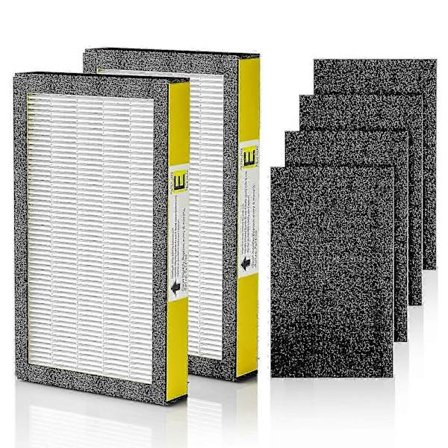 2 x Hepa Filter Ersättningsfilter E för Luftrenare