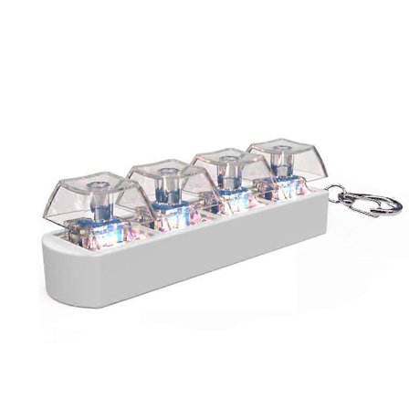LED Belyst Tastatur Klik Nøglering Keycap Tester Til Voksne Tastatur Klik LED Lys Nøglering Legetøj