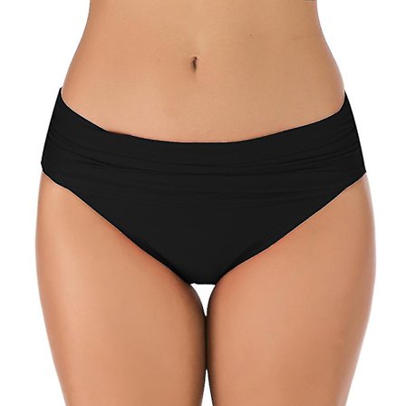 Dames Triple-ered Badedrakt Feminint Høy Twist Bikini Bunn L