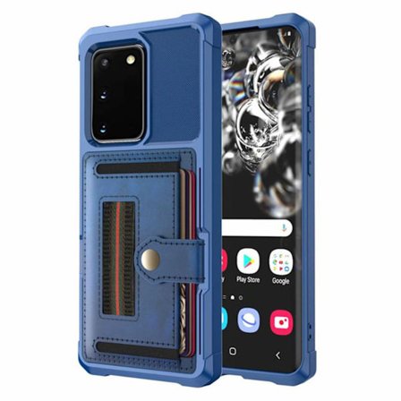 Samsung Galaxy S20 - Genomtänkt Skal med Korthållare