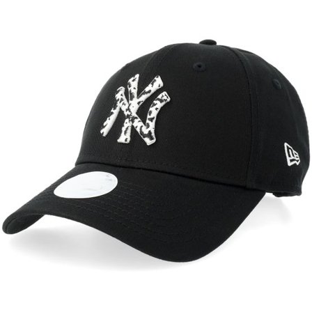 New Era - MLB Svart adjustable Keps - New York Yankees Womens Animal Infill 9FORTY Black Adjustable @ Hatstore