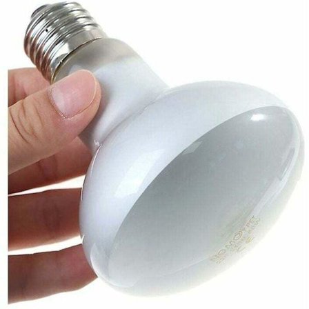 60W UVB + UVA Reptil Varmelampe til Skildpadder, Firben, Padder med Temperaturkontrol - Kompatibel med de Fleste Terrarier