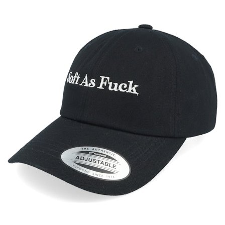 Iconic - Noir unconstructed Casquette - Soft As Fuck Black Dad Cap @ Hatstore