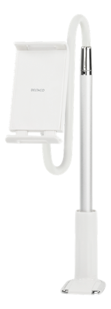 Deltaco ARM-277 - stativ - justerbar arm - for mobiltelefon/nettbrett - hvit
