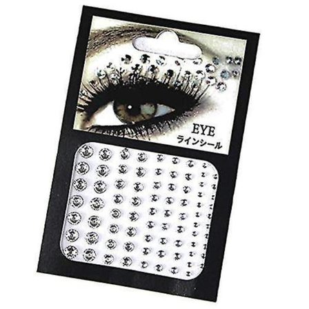 1 Sheet 1 Sheet 81 Pcs Clear Rhinestones Stickers Self Adhesive Bling Gems Jewels Stickers Eyes Temporary Tattoowanan