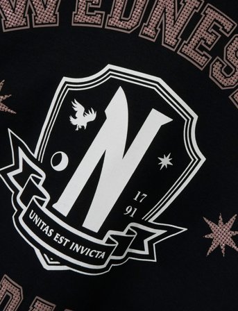 name it Nkfjixinni Wed Rlx Sweat Wh Bru Noos Sky - Black - 122-128