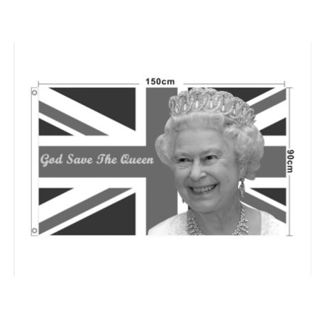 10 stk. Hendes Majestæts Flag, Dronningens Mindeflag, Dronningens Flag