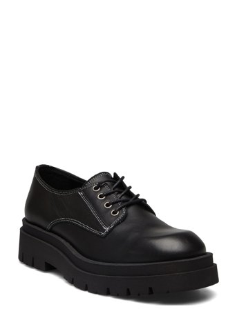 Biakwamie Laced Up Shoe Crust Black Bianco