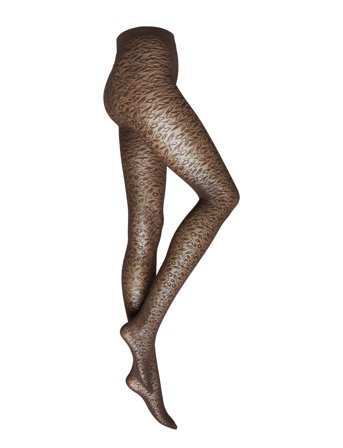 Wolford Bouquet Tights - Brown - XS