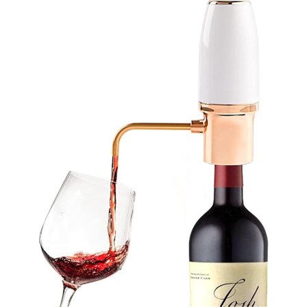 Elektrisk One-Touch Vinlufter og Automatisk Vindispenser med USB Genopladelig - Bedste Gave til Vinelskere