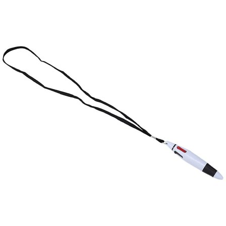 15 stk. Inntrekkbare penner med snor Hals Penner i tau Penn 4 fargers blekk Kulepenn med kjede for skole hjem