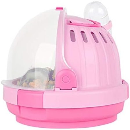 IC Bærbar Hamsterbur med Rejsetaske til Vandflaske