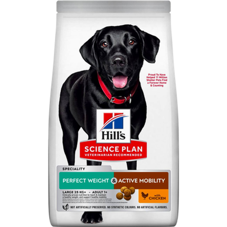 Hills Science Plan - Adult Weight & Active Mobility Large 12 kg - Hund - Hundefôr & hundemat - Tørrfôr for hund - ZOO.no