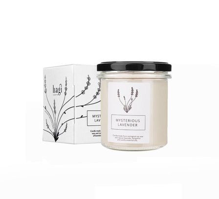 Hagi Mysterious Lavender Soy Candle Ljus & ljusstakar Unisex Vit 230 g