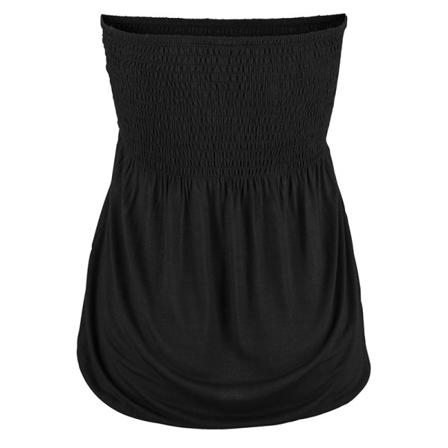 Kvinnor Axelbandslös T-shirt Bandeau Tube Tops Tank Blus Väst