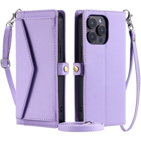 SKALO iPhone 16 Pro Evelope Clutch 5-Fack - Lila