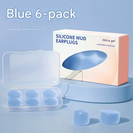 SIAC silikoniset muovailtavat korvatulpat nukkumiseen, äänieristykseen, vedenpitävät, muotoiltavat, opiskeluun, melua vastaan, kuorsaukseen, 