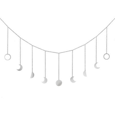 Månefasevægophæng Måneguirlande Dekoration Boho Hjemindretning