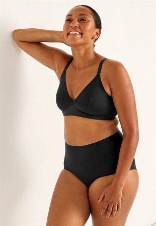 Cellbes of Sweden - Bygellös, mjuk soft-bh - svart - för damer - 70B/C