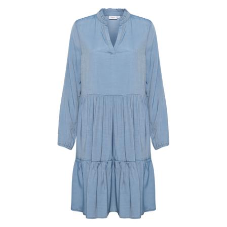 Saint Tropez, Lila Dress Blauw, Dames, Maat:L