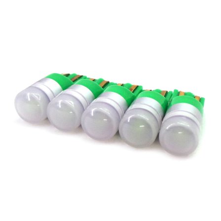 6 kpl LED-lamppu T10, W5W 12V CANBUS 190lm Vihreä