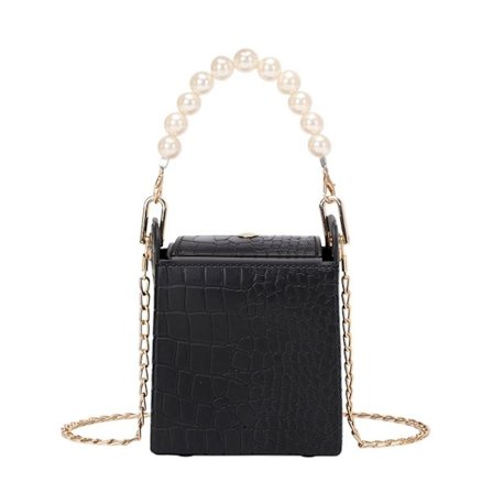 Kedja Axelväska Crossbody Bucket Bags SVART