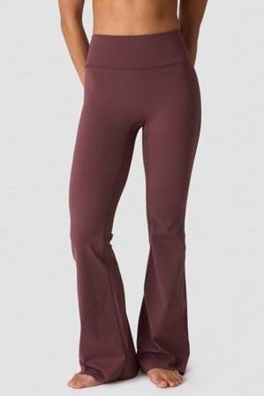 Nimble No-rise Flared Tights Petite Dull Berry Red