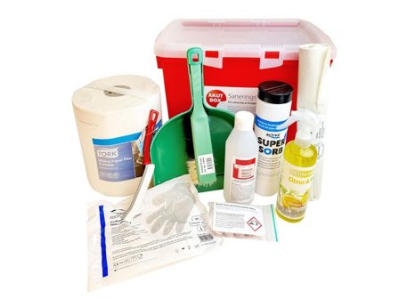 Hygienteknik Saneringskit Akut för kroppsvätskor - Lyreco - Städ och hygien - Desinfektionsmedel - Ytdesinfektion