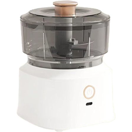 Elektrisk kötthackare kvarn blandare med blad i rostfritt stål, elektrisk köksmaskin för köttslipning, blandning (vit)