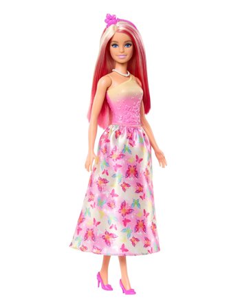 Barbie | A Touch Of Magic Royal Doll, Pink & Blonde Hair, Butterfly-Print Skirt | ONE SIZE