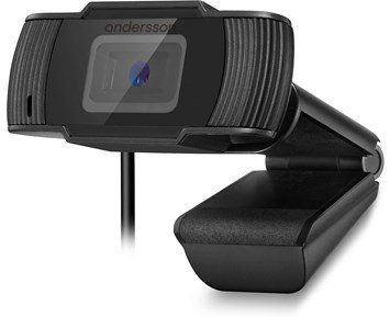 Andersson WBC-F1100 - Webbkamera med fast fokus och inbyggd mikrofon