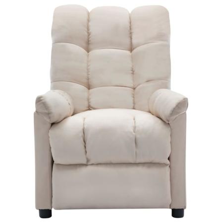 Vidaxl Elektrisk Reclinerfåtölj Gräddvit Tyg Creme
