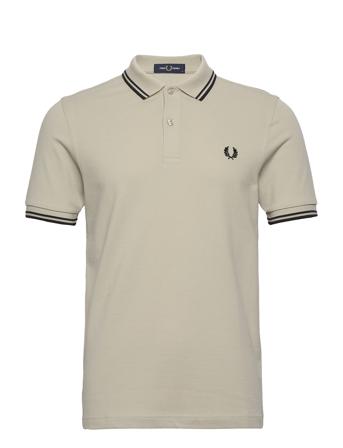 Twin Tipped Fp Shirt Polos Short-sleeved Harmaa Fred Perry