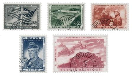 Belgien 1957 - OBP 1032/36 - Stemplet