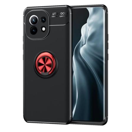 Xiaomi Mi 11 - Ring Skal - Svart/röd Svart/röd