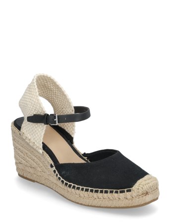Lauren Ralph Lauren Robby Canvas & Jute Espadrille - Black - 40